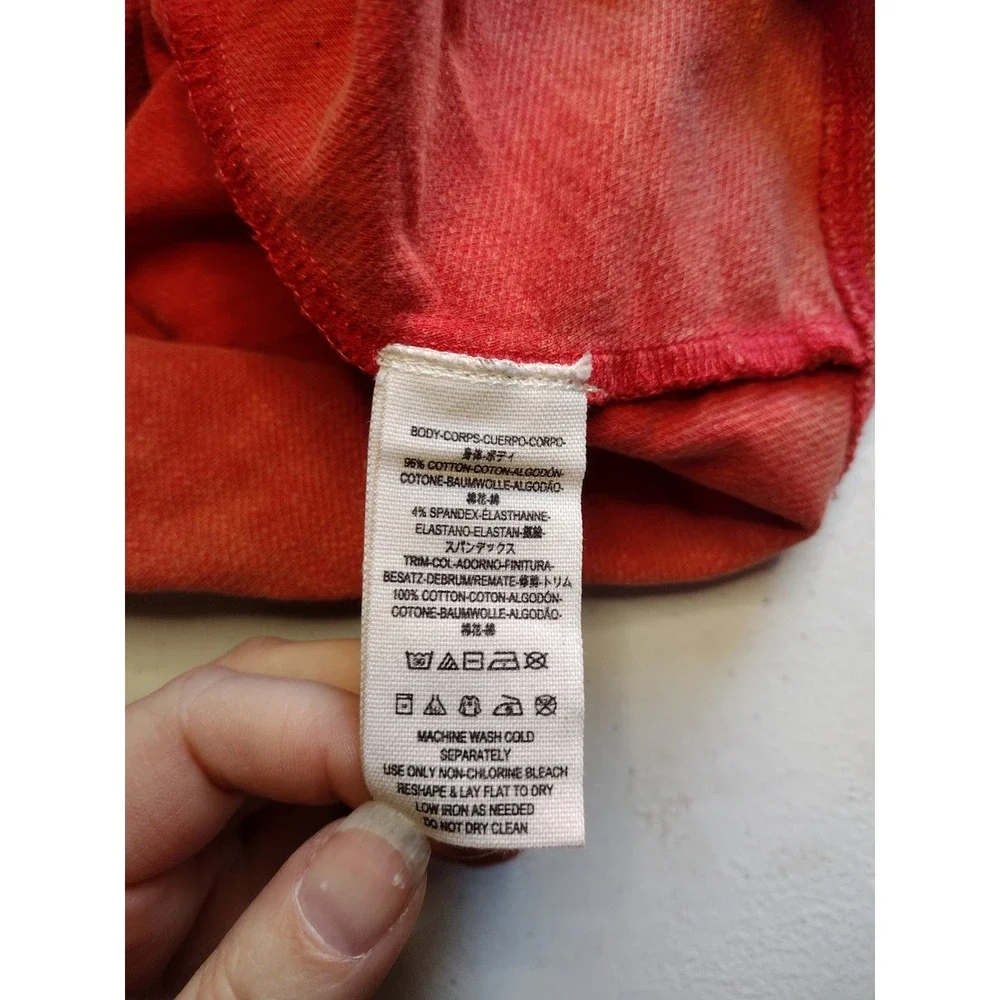 Free people boho‎ Orange Racerback Knit Mini Dress Size Small